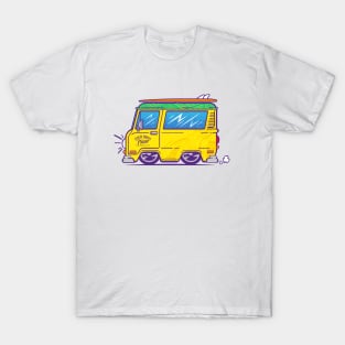 Four Bros Pizza Delivery Van T-Shirt